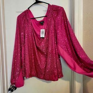 Torrid Pink Sequin Women's Top